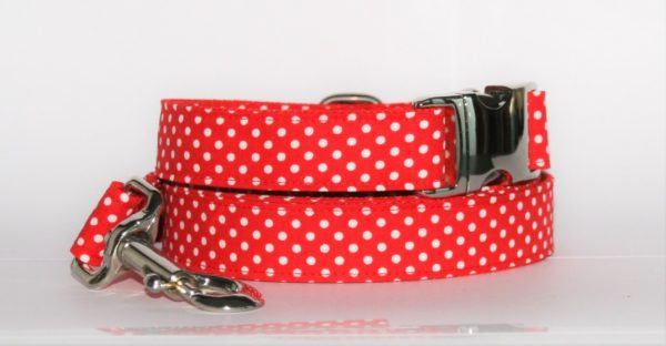 Hundehalsband und Hundeleine Purpur rot als Set in unterschiedlichen Varianten erhältlich!